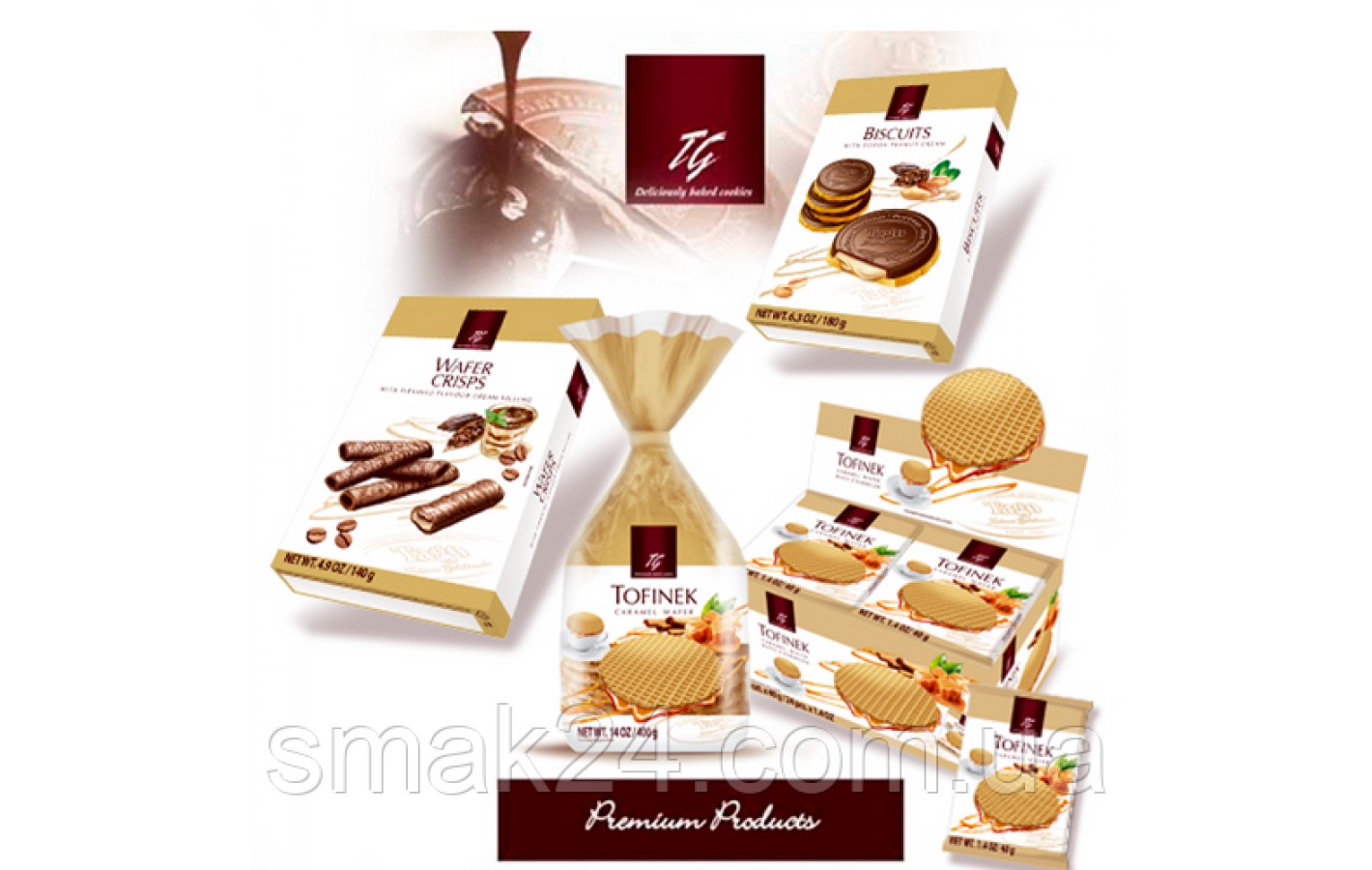 Вафельные трубочки в молочном шоколаде с кремом Тирамису Tago Crisps Tiramisu flavour 140г Польша