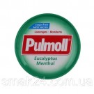 Леденцы (конфеты) Эвкалипт и Ментол БЕЗ САХАРА Pulmoll Eucalyptus Menthol 45г Германия