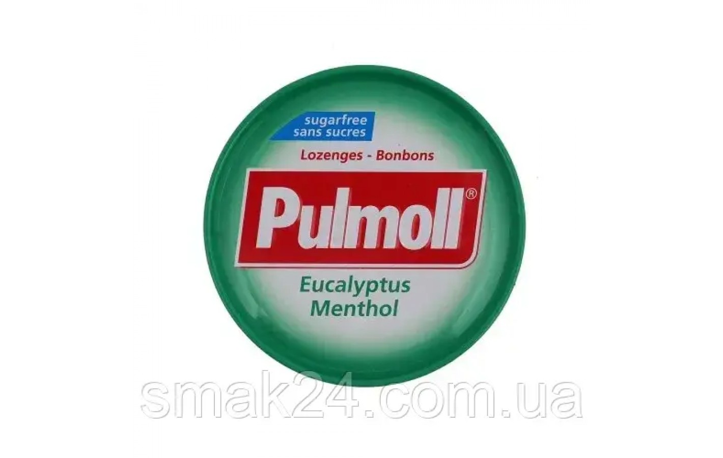 Леденцы (конфеты) Эвкалипт и Ментол БЕЗ САХАРА Pulmoll Eucalyptus Menthol 45г Германия