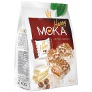 Вафельні цукерки з кавовою начинкою в білому шоколаді Happy Moka 140 г Польща