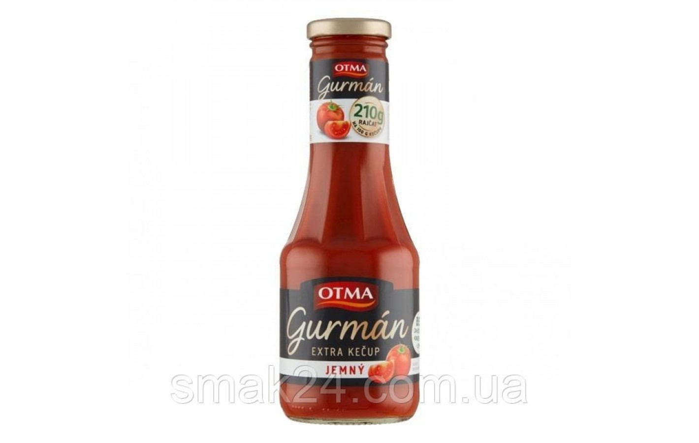 Кетчуп томатный БЕЗ ГЛЮТЕНА Kečup Gurmán Jemný Extra Otma 300г Чехия