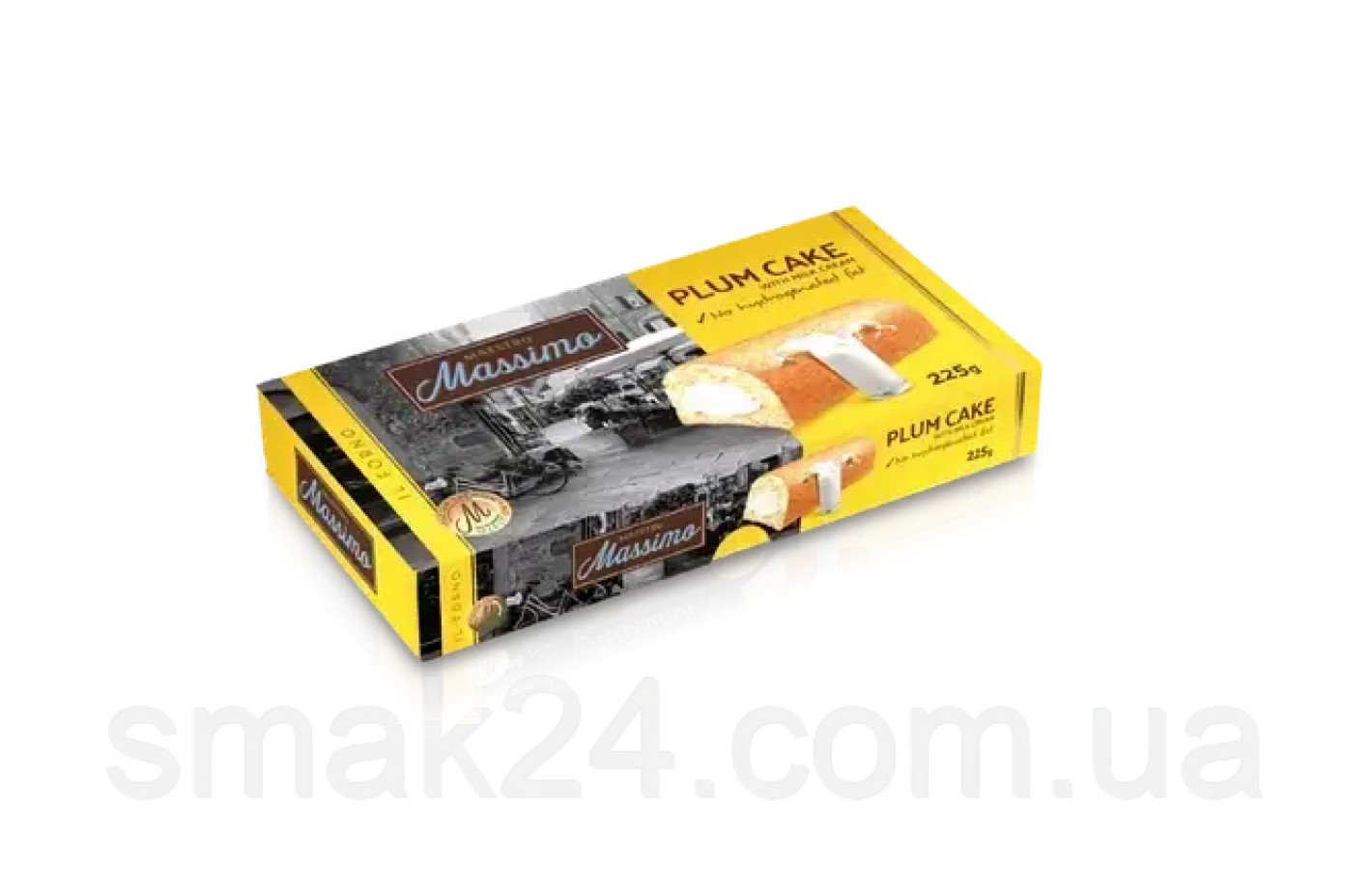 Пирожное бисквитное с молочным кремом Maestro Massimo Plum Cake Whis Milky Cream 225г (5шт) Италия