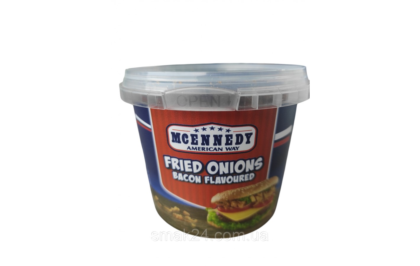 Хрустящий жареный лук со вкусом бекона Fried Onions Bacon Flavoured 100г Германия