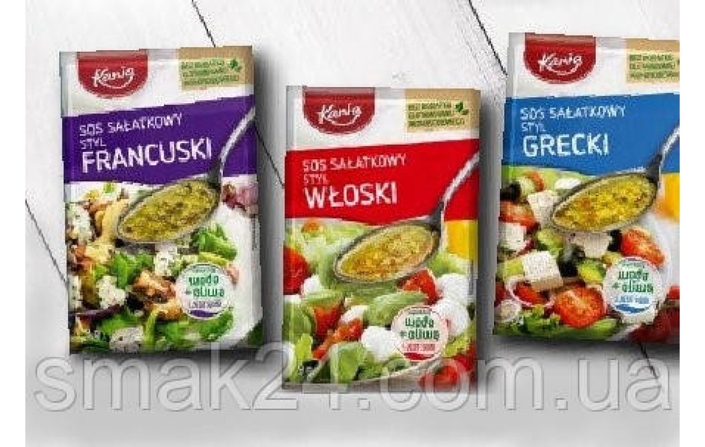 Соус салатный с укропом Kania Sos salatkowy Koperkowy (5шт по 9г) 45г Германия