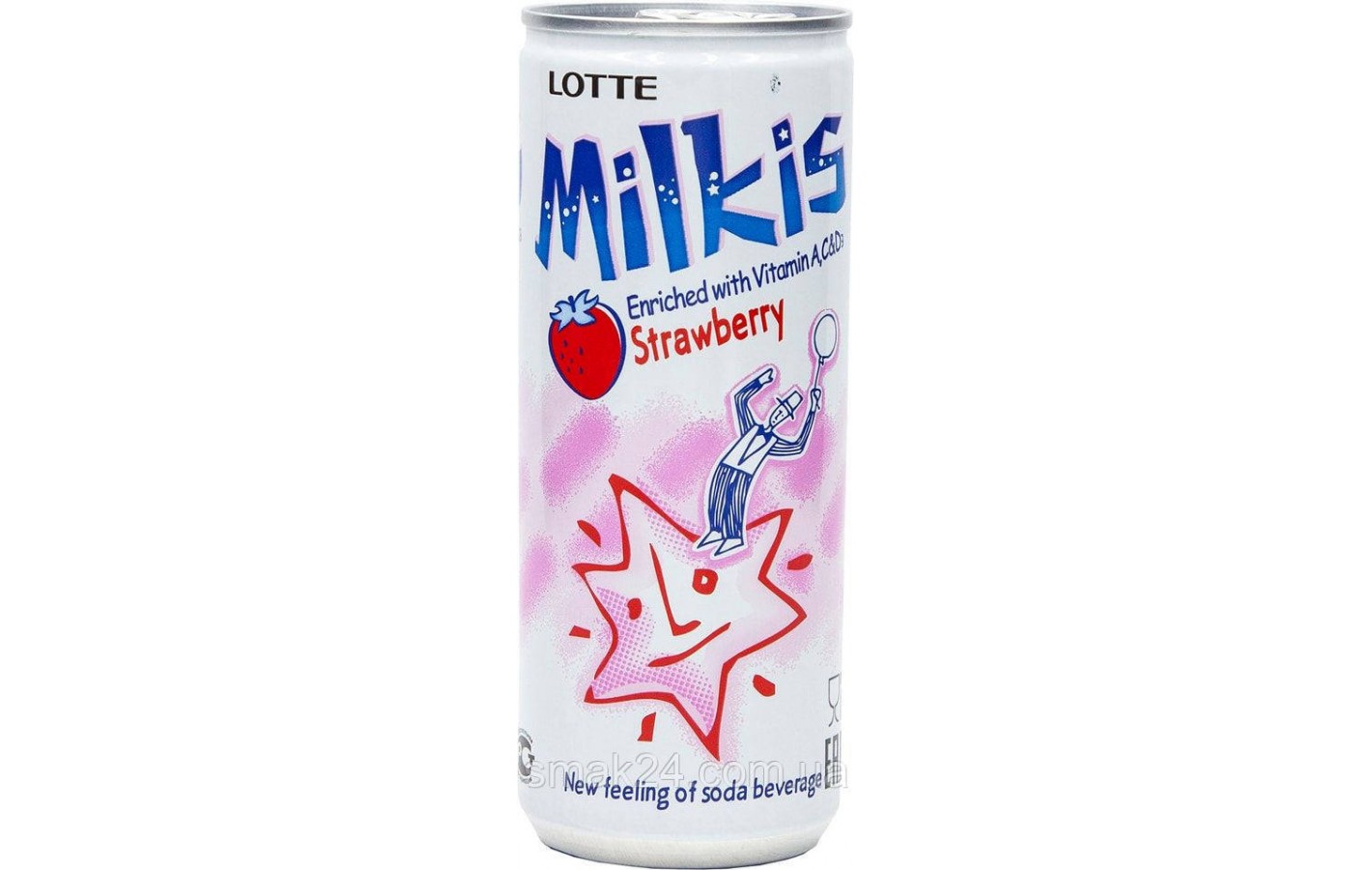 Молочный напиток Милкис со вкусом клубники Milkis Корея