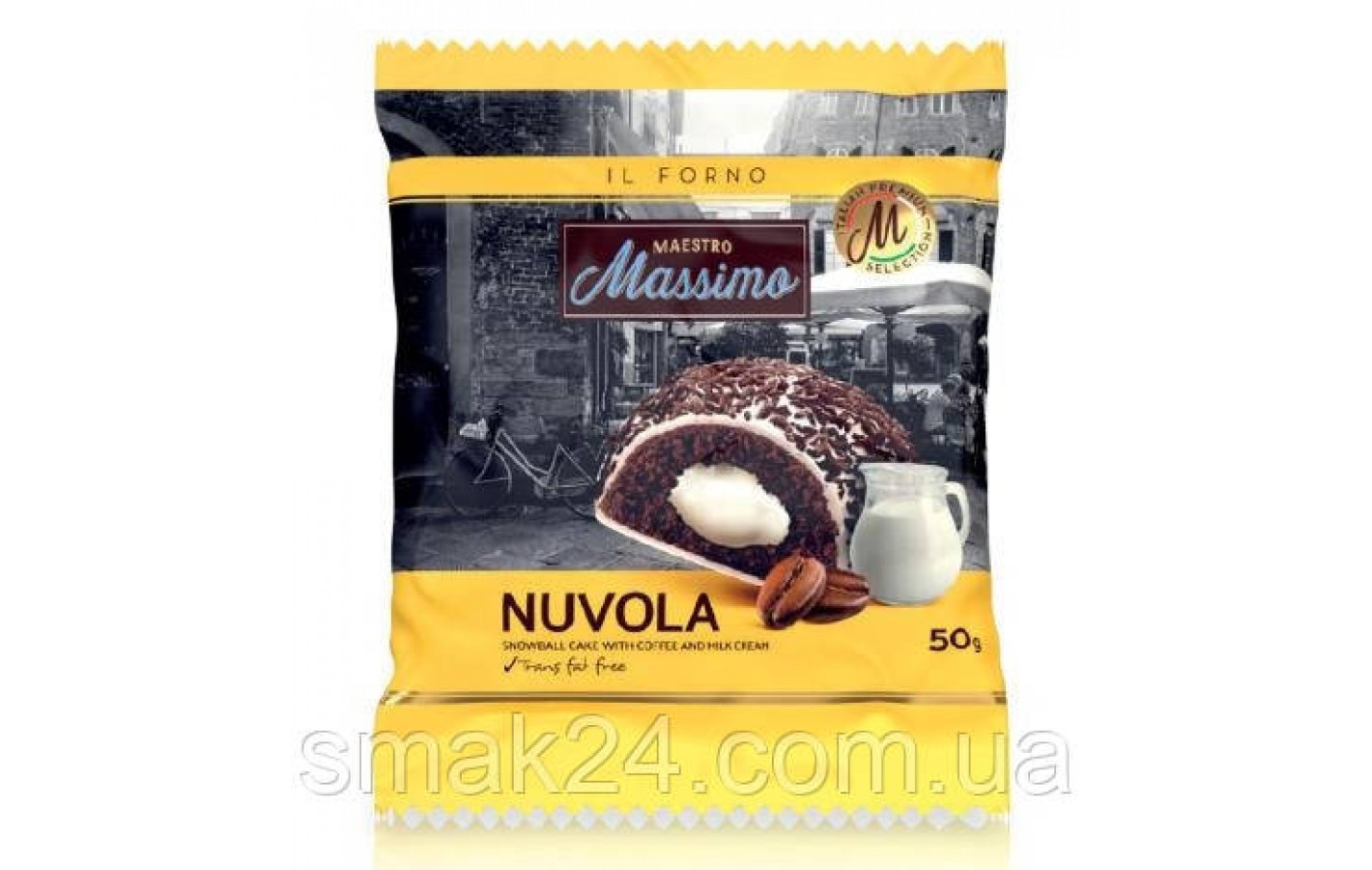 Пирожное кофейное с молочным кремом Maestro Massimo Nuvola Coffee 50г Италия