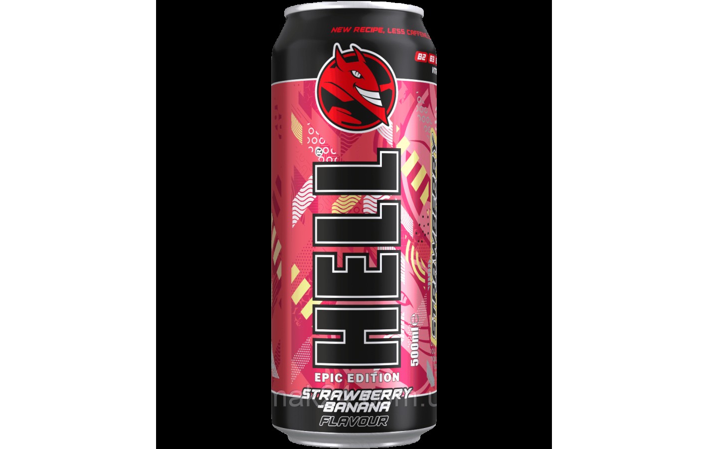Енергетичний напій Hell Energy Drink Strawberry Banana Полуниця Банан 500 мл Угорщина