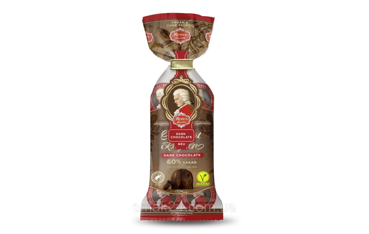Конфеты Mozart-Kugel Dark Chocolate 60% какао Reber Германия 160г