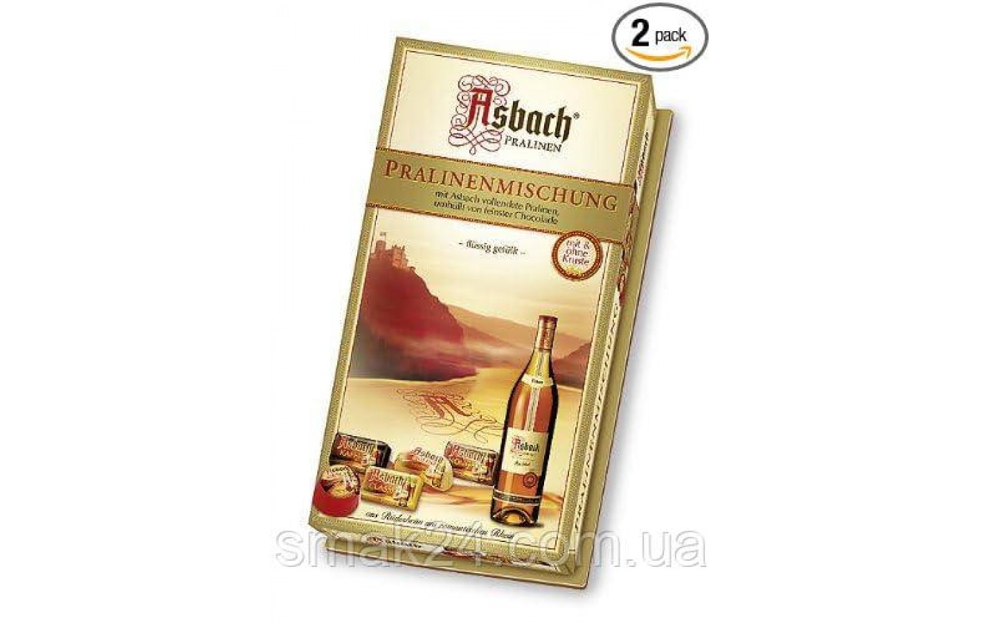 Конфеты шоколадный микс с бренди Asbach Pralinenmischung 125г Германия
