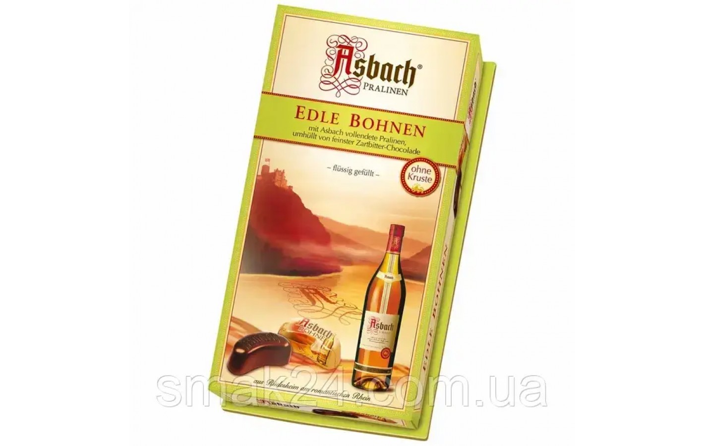Конфеты пралине из темного шоколада с бренди Asbach Pralinen Edle Bohnen 100г Германия