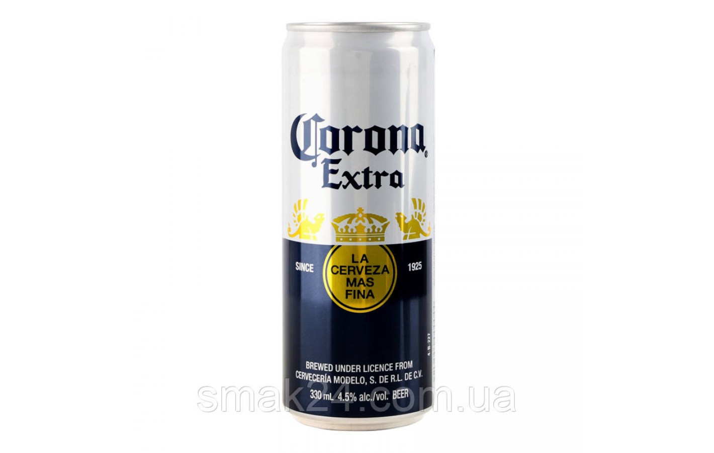 Пиво светлое Corona Extra 4.5% 0.33л ж\б Украина