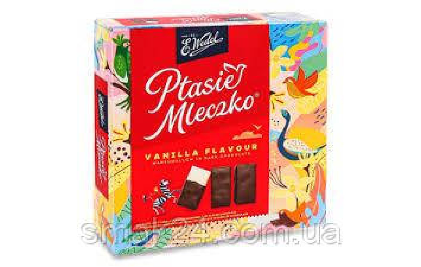 Конфеты Птичье Молоко с ванильным вкусом E.Wedel Ptasie Mleczko 340г Польша