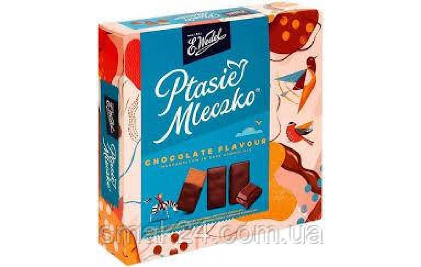 Конфеты Птичье Молоко с шоколадным вкусом E.Wedel Ptasie Mleczko 360г Польша