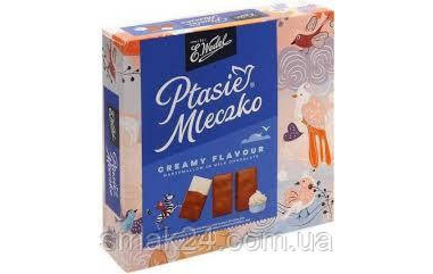 Конфеты Птичье Молоко с шоколадным вкусом E.Wedel Ptasie Mleczko 360г Польша