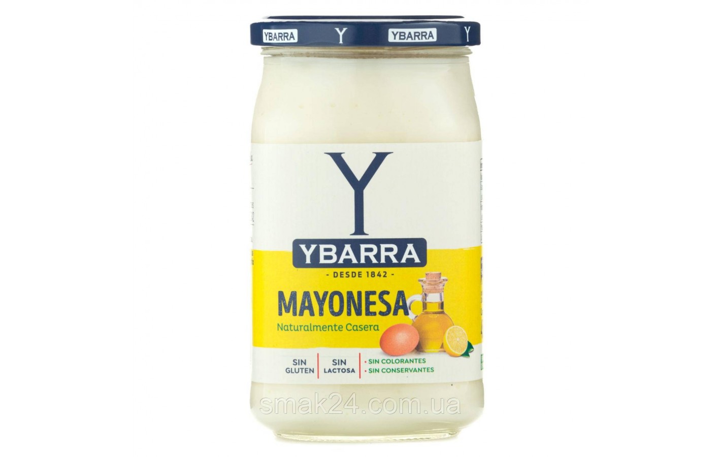Майонез БЕЗ ГЛЮТЕНА, ЛАКТОЗЫ, КОНСЕРВАНТОВ Yabarra Mayonesa 450мл Испания