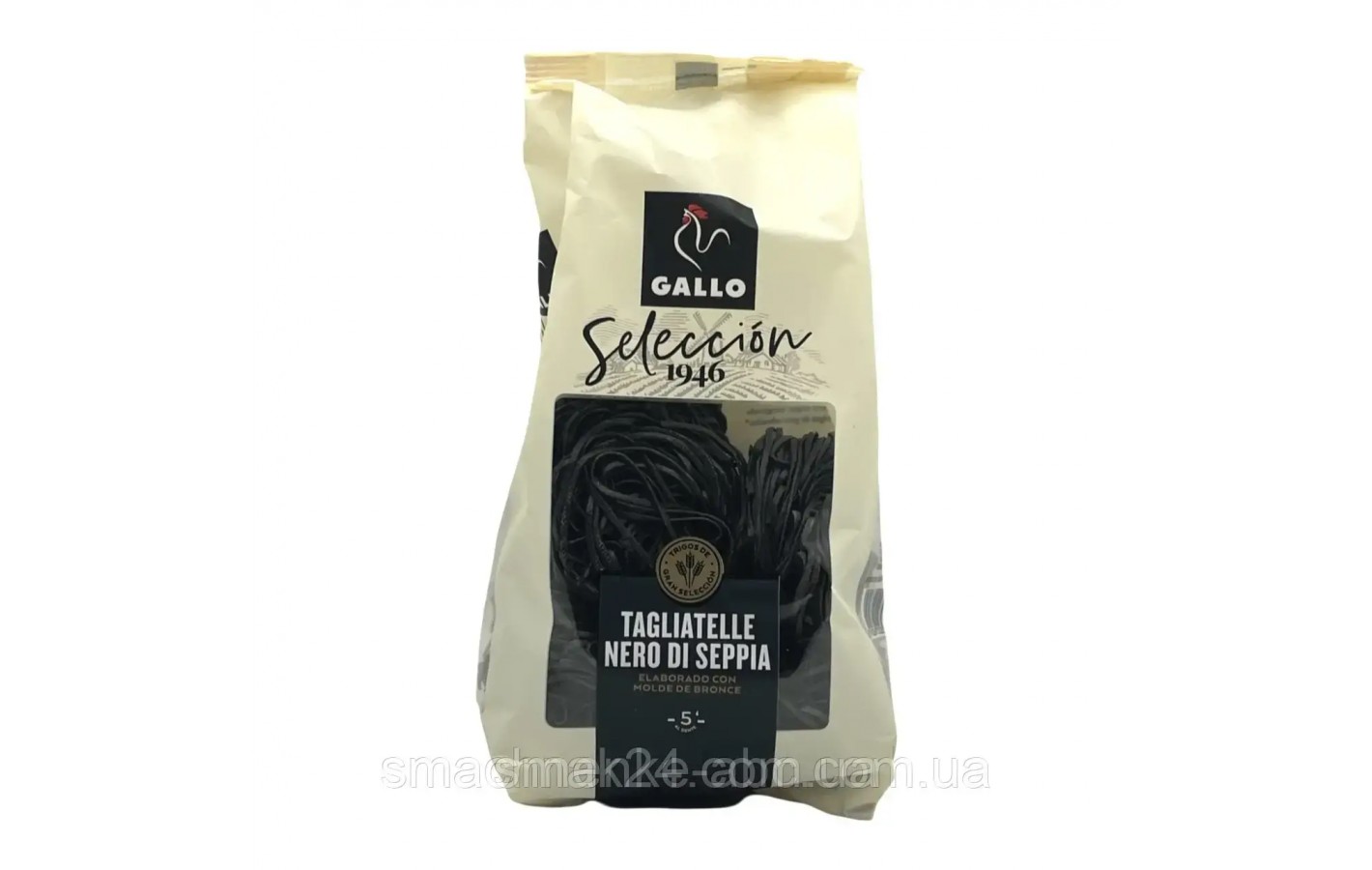 Макаронные изделия  Гнезда с чернилами каракатицы Gallo Seleccion 1946 Tagliatelle nero 250г Испания