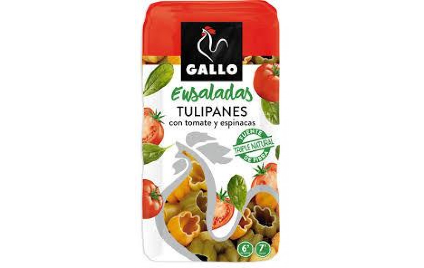 Макаронные изделия с томатами и шпинатом Тюльпаны Gallo Ensaladas Tulipanes 450 г Испания