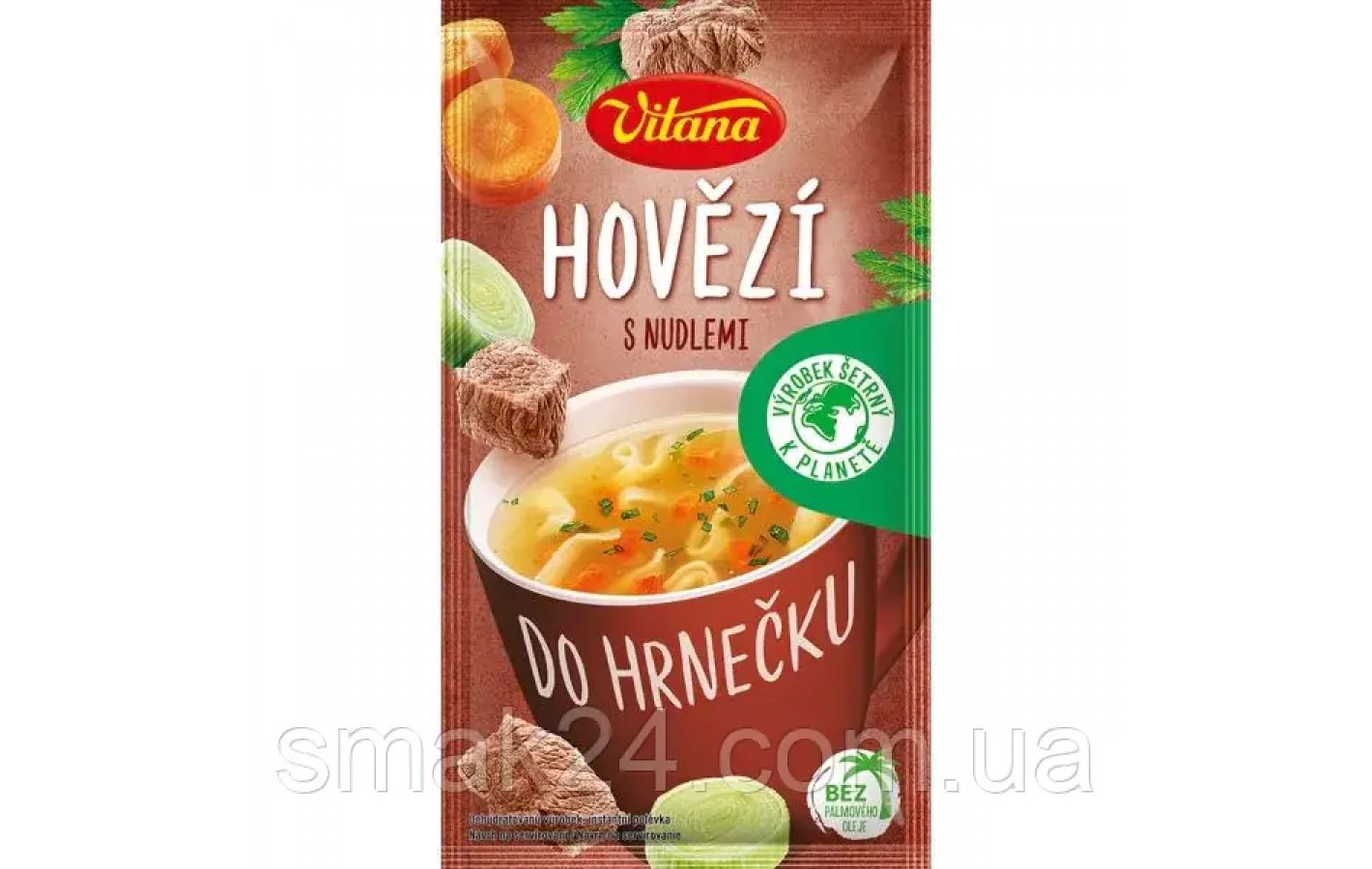 Суп в кружке говядина с лапшой VitanaHovězí s nudlemi 20г Чехия