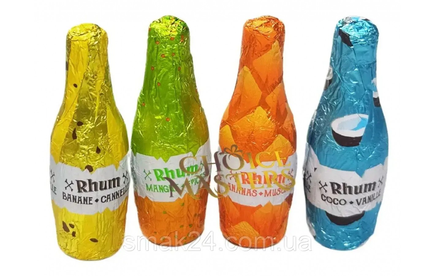 Цукерки з чорного шоколаду Пляшки з Ромом Abtey Rhum Arrange 155 г Франція
