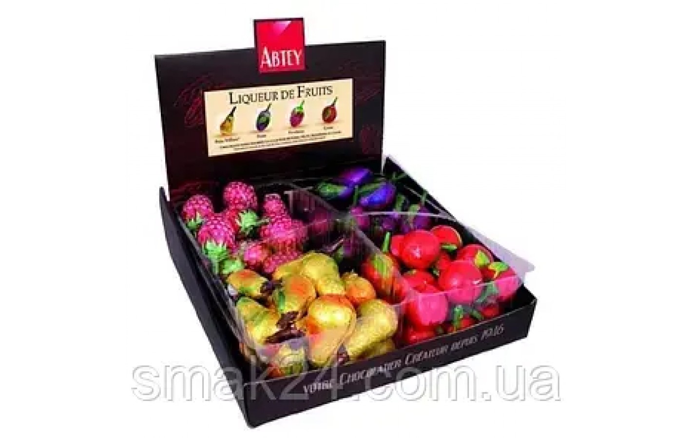 Конфеты  с фруктовыми ликерами LIQUEURS DE FRUITS ABTEY 72 шт. 720 г  Франция