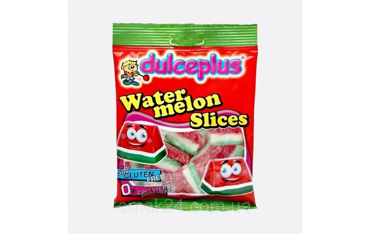 Желейні цукерки БЕЗ ГЛЮТЕНА Кавун Dulceplus Water melon 100 г Іспанія