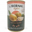 Оливки зеленые фаршированные чесноком БЕЗ ГЛЮТЕНА Bernal Aceitunas rellenas de Ajo 292г/120г Испания