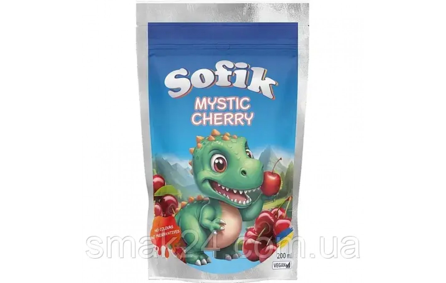Напиток соковый со вкусом вишни Sofik Mystic Cherry с трубочкой 200мл