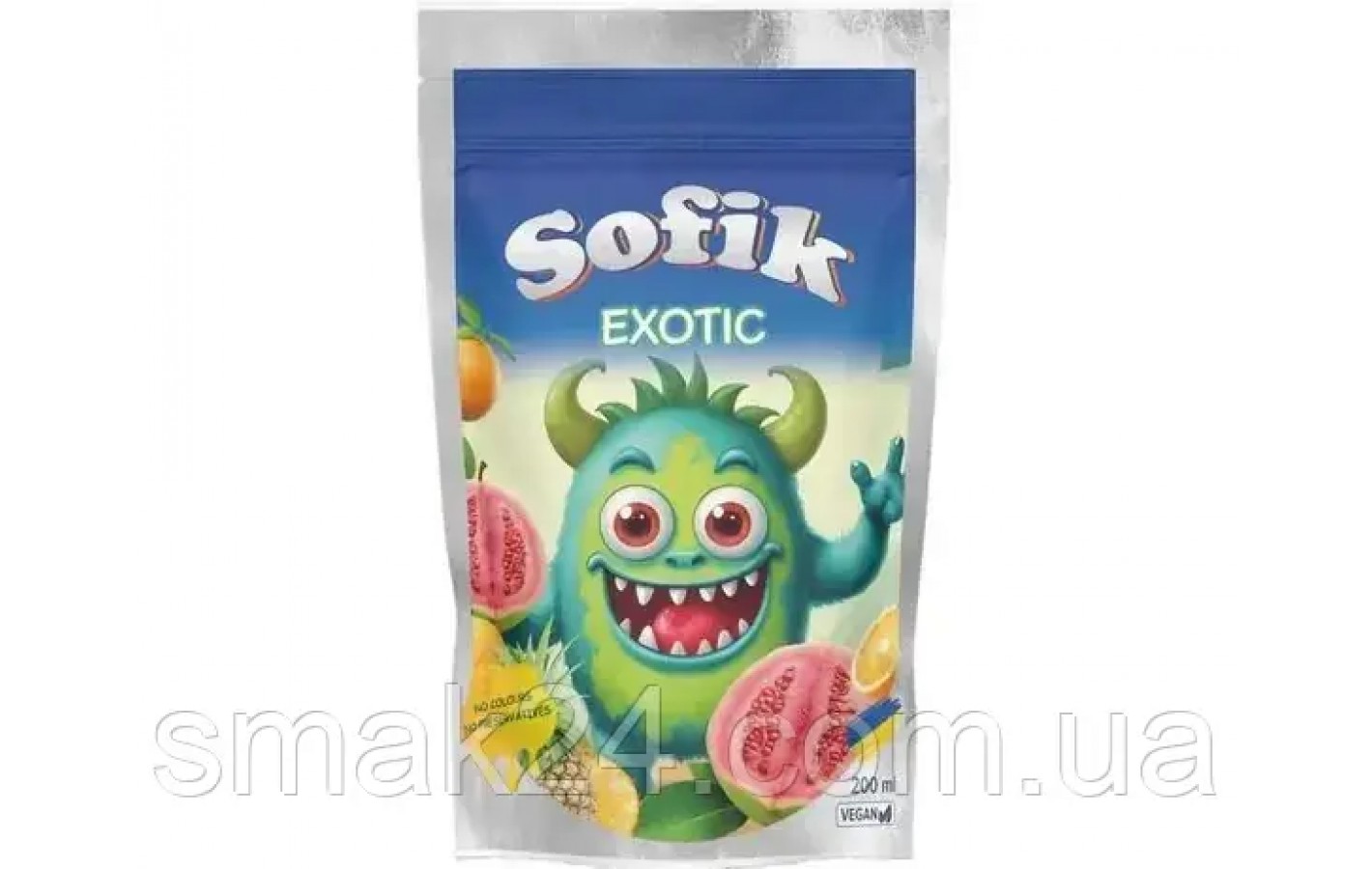 Напиток соковый со вкусом экзотикических фруктов Sofik Exotic с трубочкой 200мл