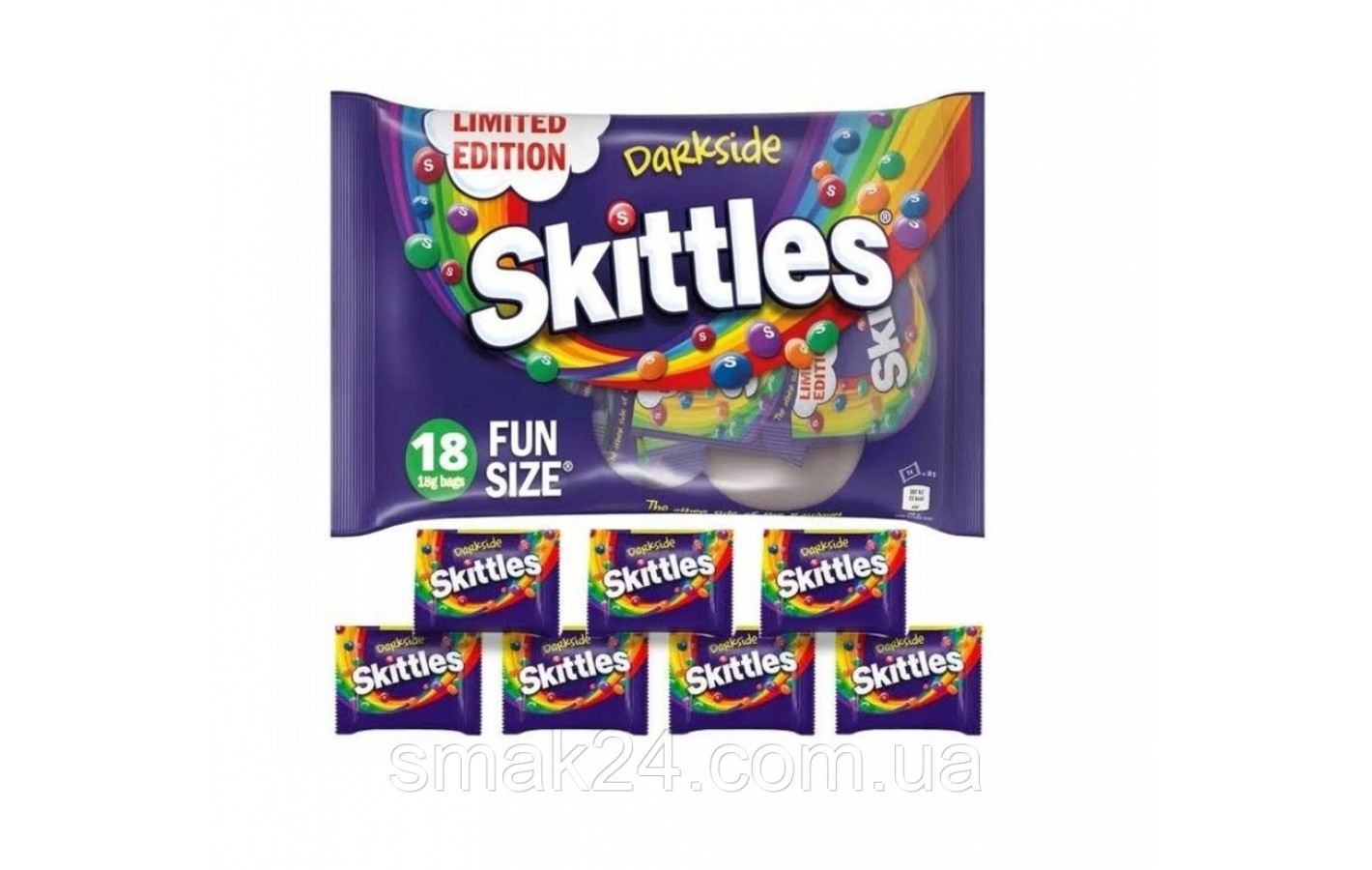 Драже фруктовое Skittles Darkside 18г Германия