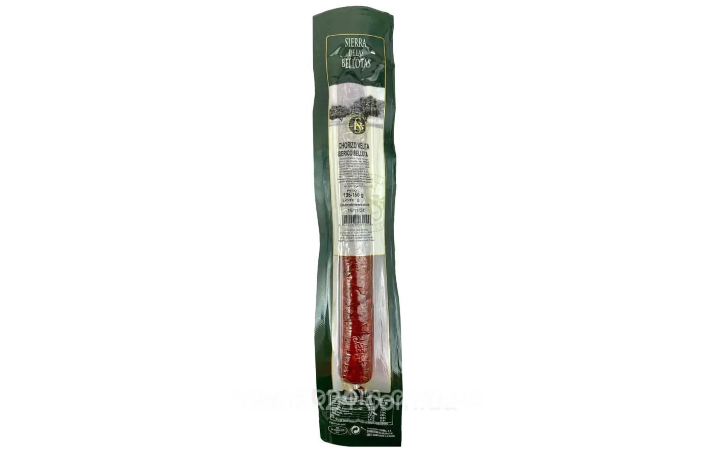 Ковбаса ЧОРИЗО Chorizo Velita iberico bellota 135-150г Іспанія