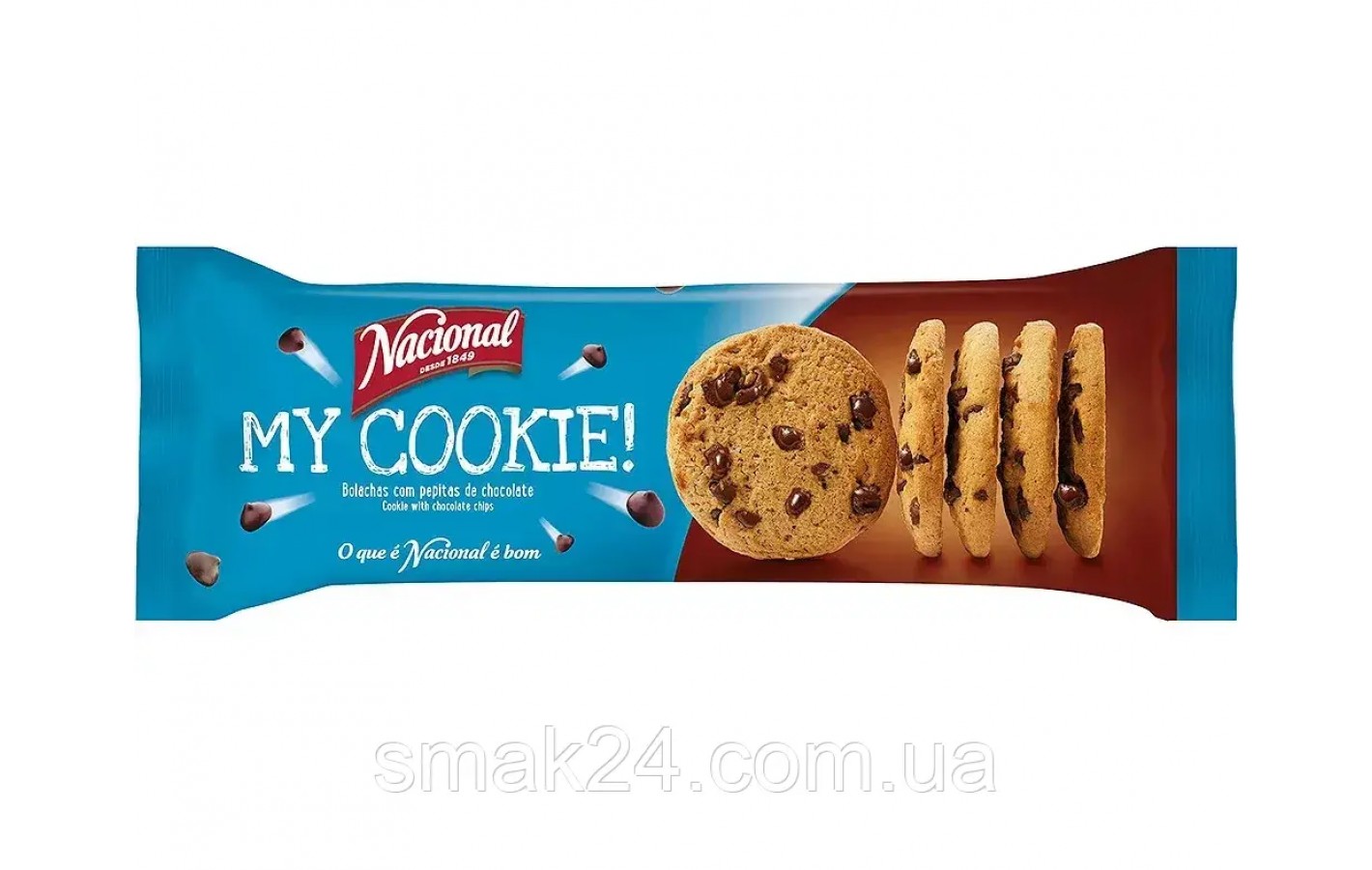 Печиво зі шматочками шоколаду NACIONAL MY COOKIE 150 г Португалія