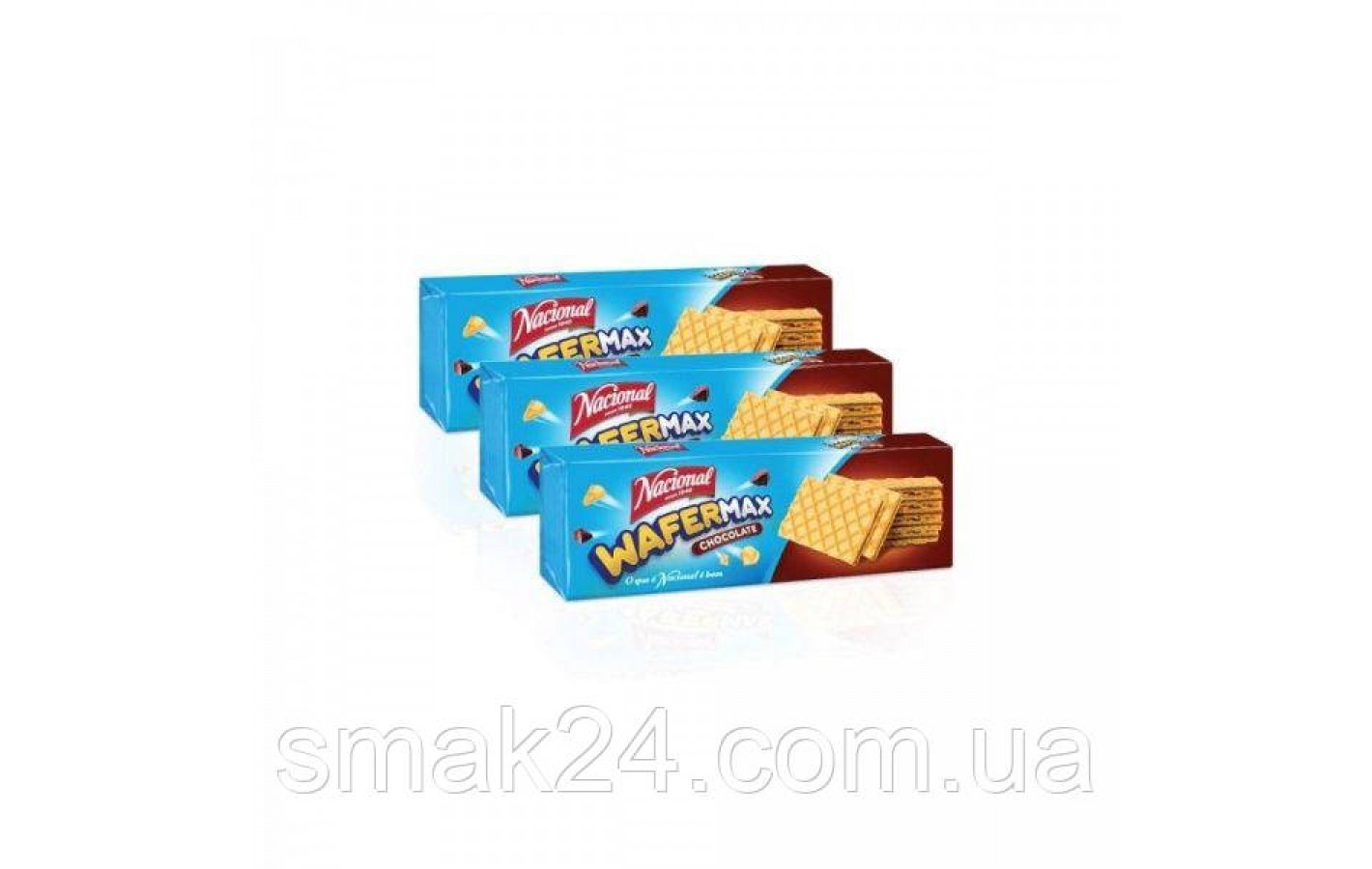 Вафлі молочні зі смаком шоколаду NACIONAL Wafermax 125 г Португалія