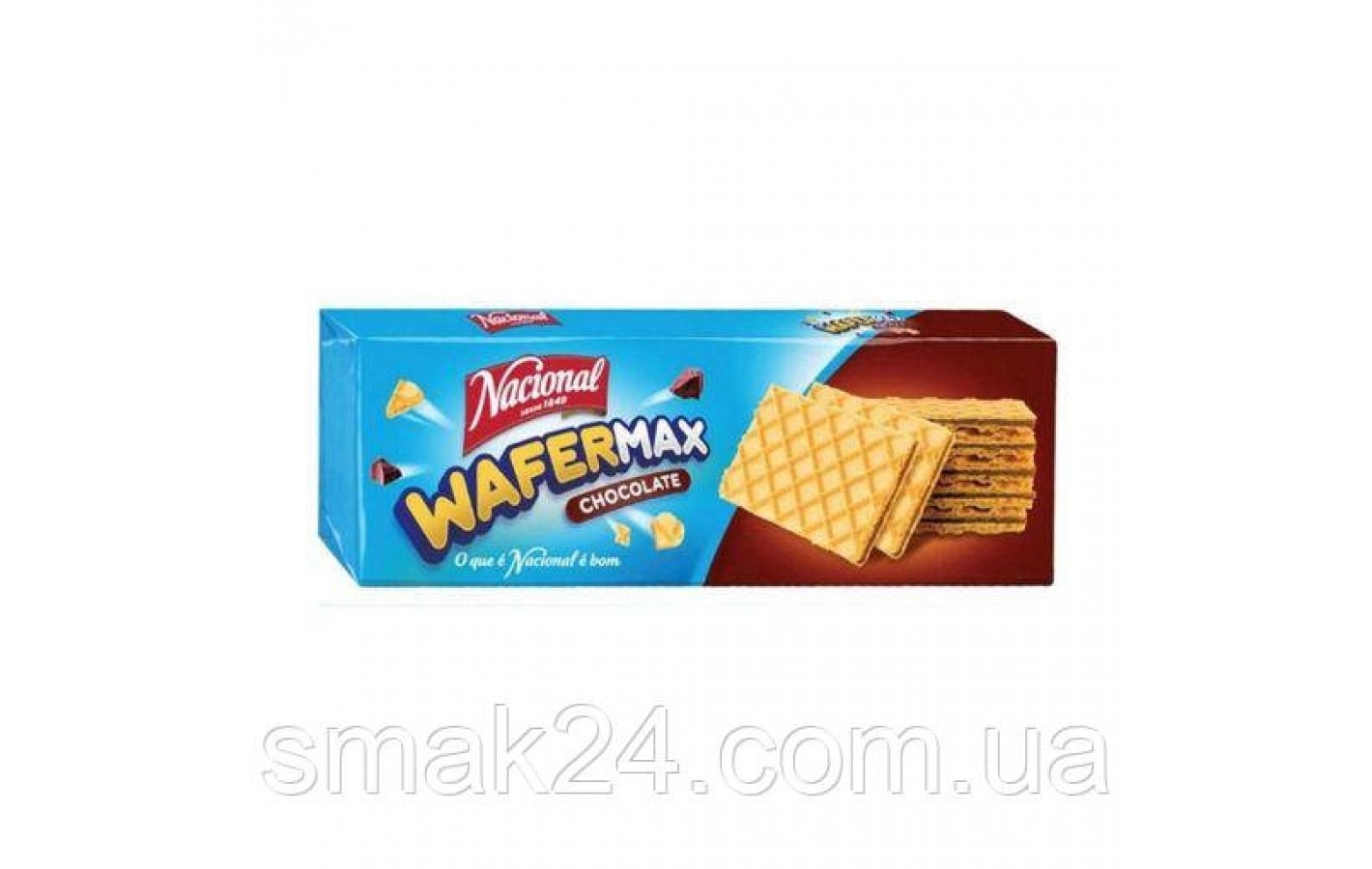 Вафлі молочні зі смаком шоколаду NACIONAL Wafermax 125 г Португалія