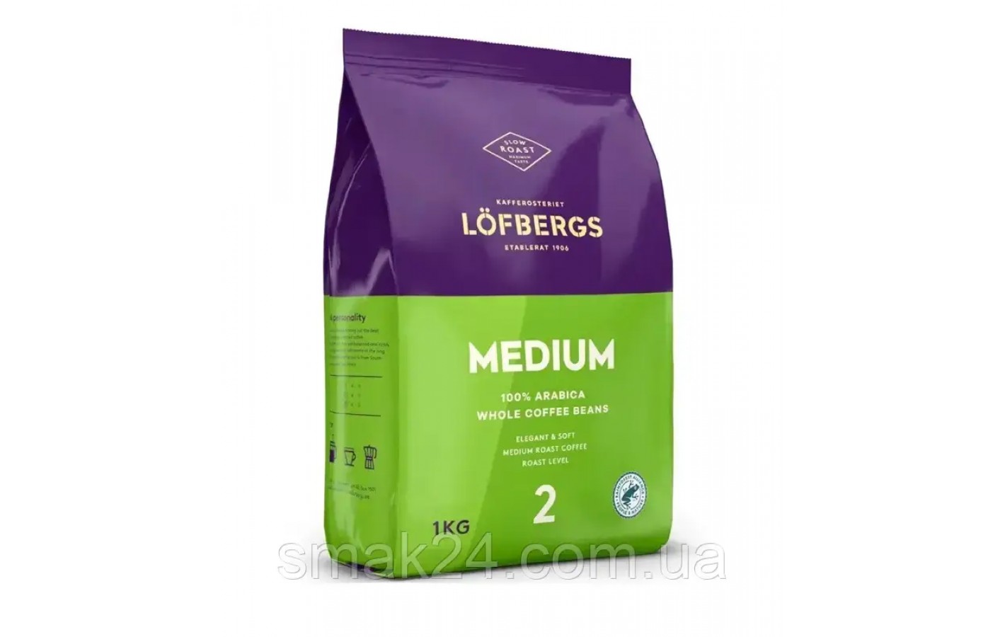 Кава в зернах 100% Арабіка Lofbergs Medium 1 кг Швеція