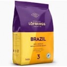 Кофе в зернах 100% Арабика Lofbergs Brazil 1 кг Швеция