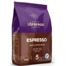 Кофе в зернах 100% Арабика Lofbergs Espresso 1 кг Швеция