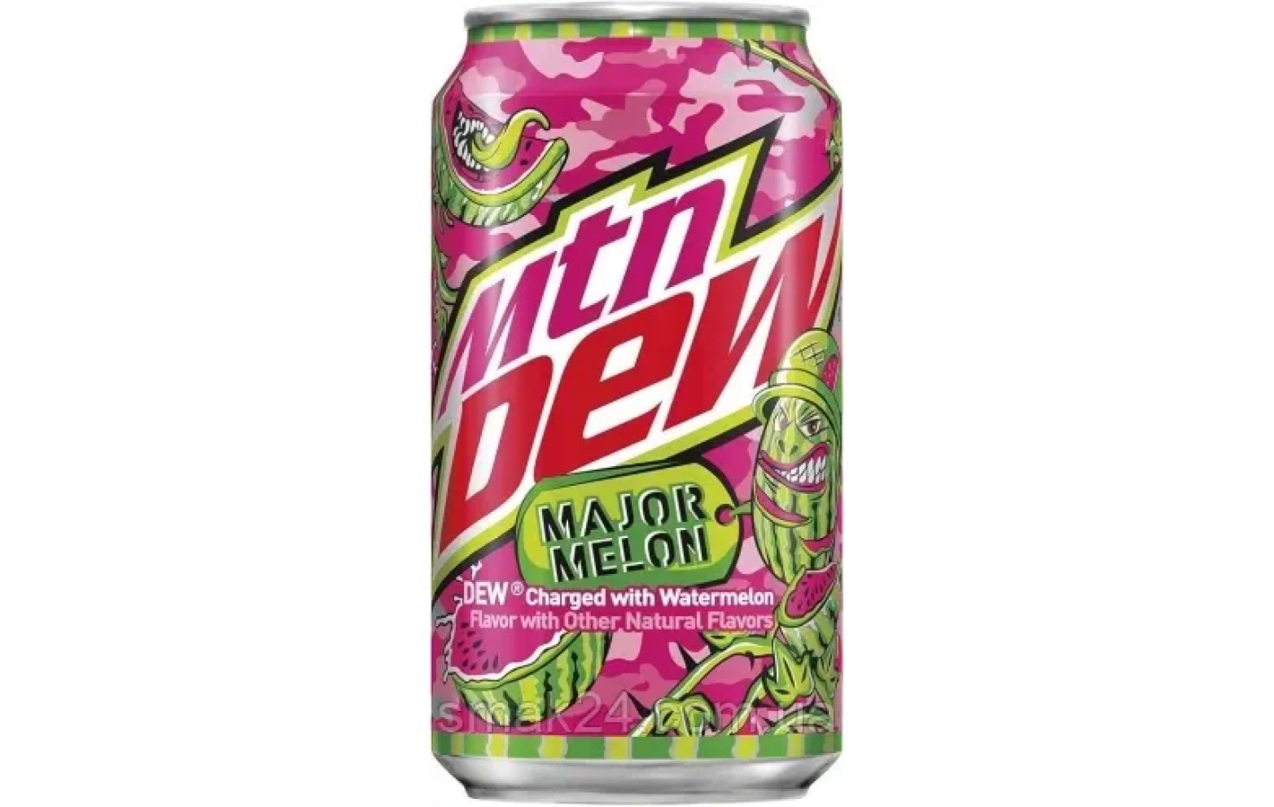 Напій сильногазований Mountain Dew Major Melon 330 мл ж/б США