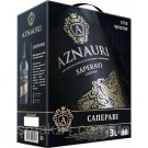 Вино Aznauri Саперави красное сухое 3 л 9.5-14%