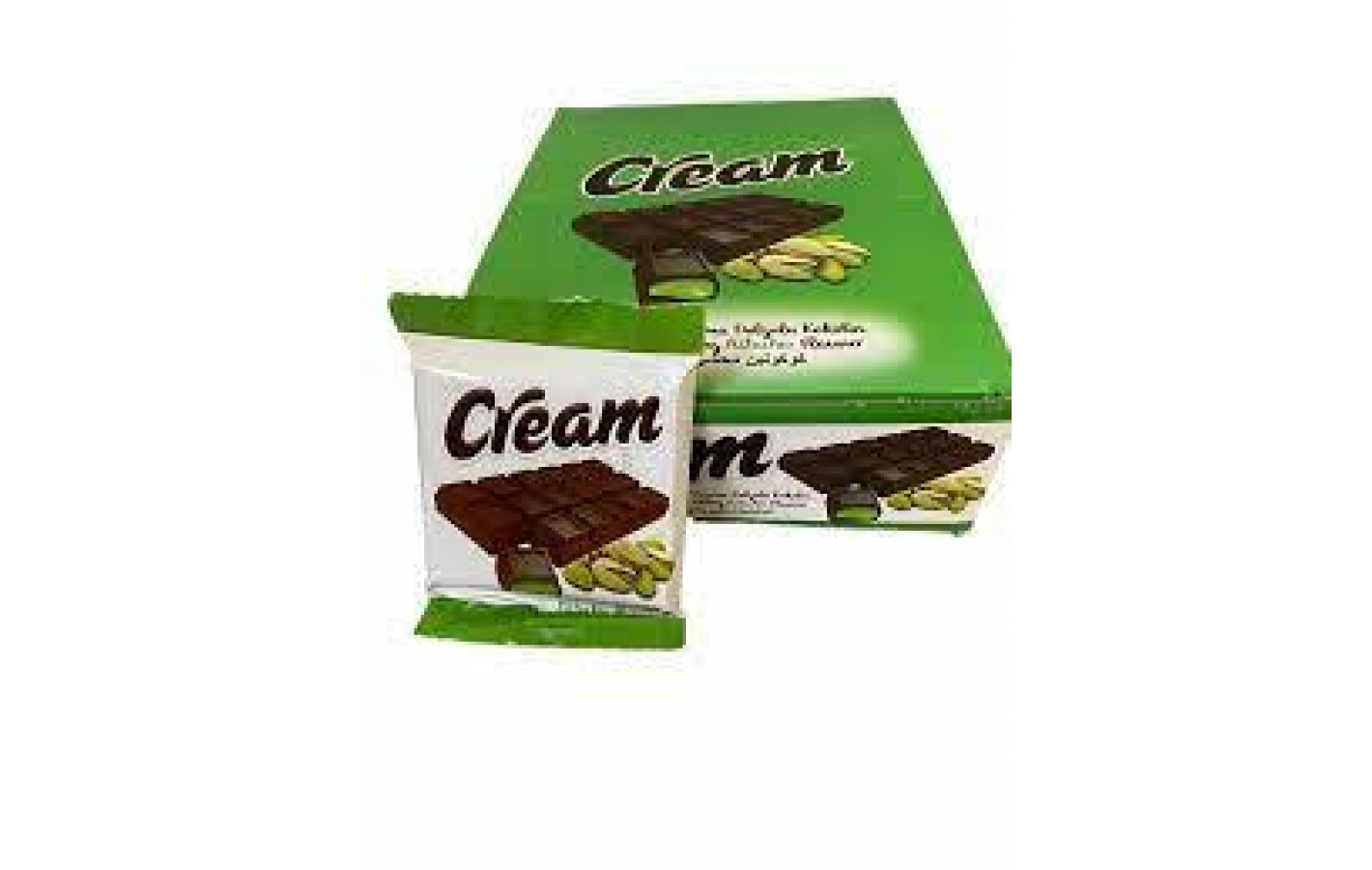 Шоколад молочный с фисташковым вкусом  Cream Fıstık Aroma AKAI 50г Турция