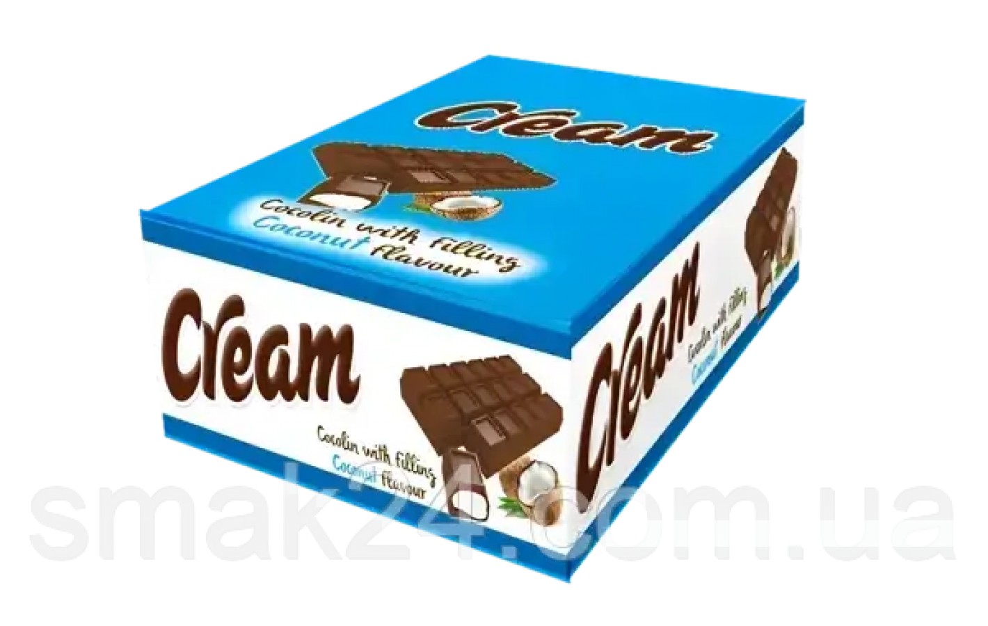 Шоколад молочный с кокосовым вкусом Cream Coconut Aroma AKAI 50г Турция