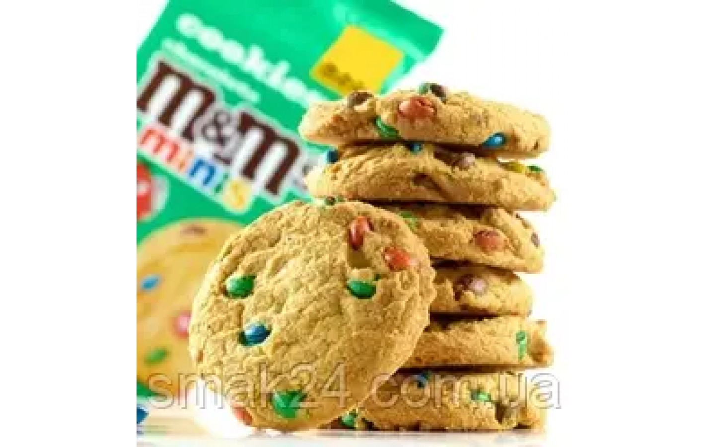 Печиво з драже M&M's Minis Milk Chocolate Cookies 180 г Великобританія