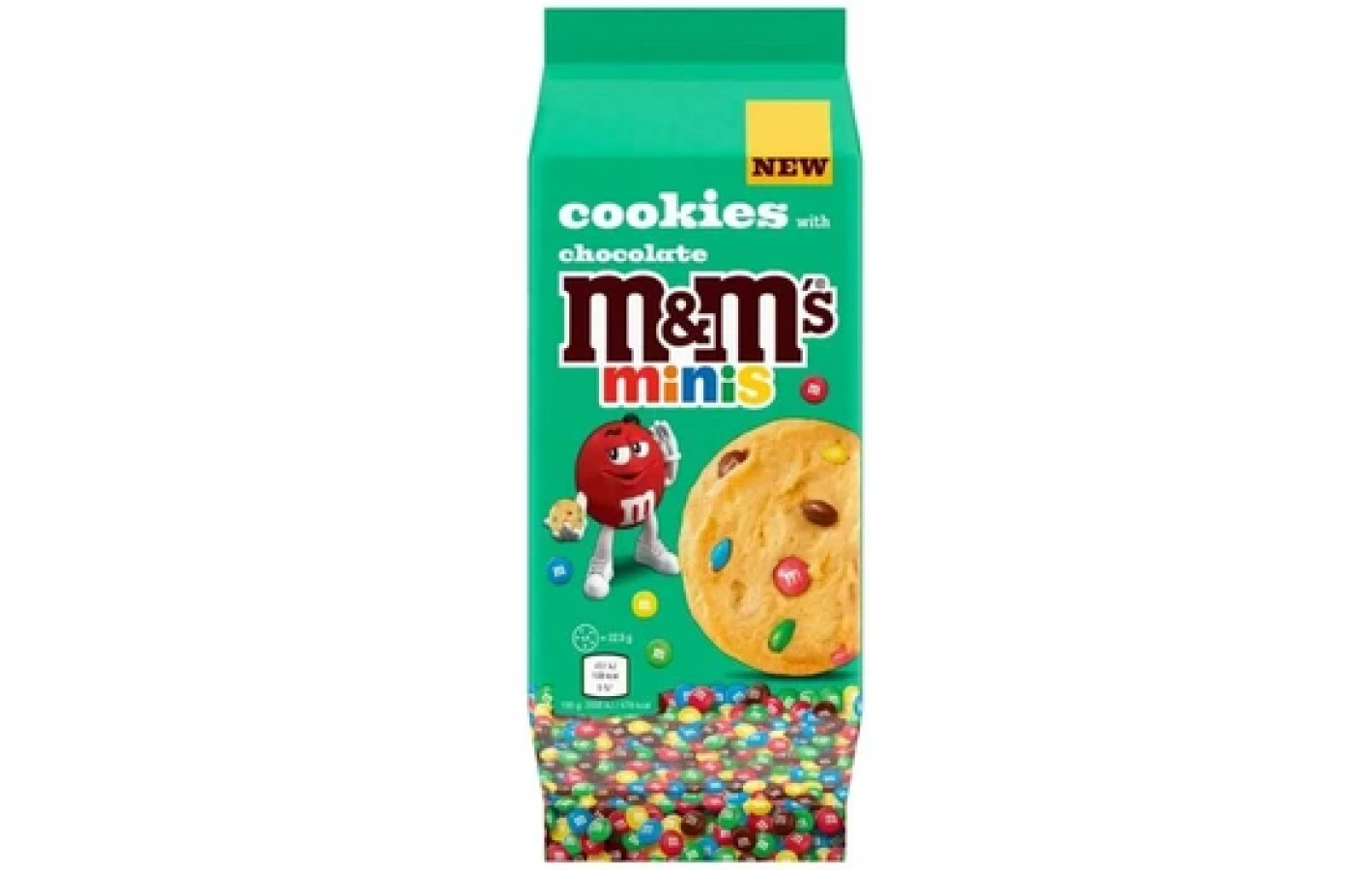 Печиво з драже M&M's Minis Milk Chocolate Cookies 180 г Великобританія