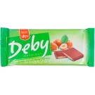Молочна кондитерська плитка з горіховою начинкою Deby 90 г Польща