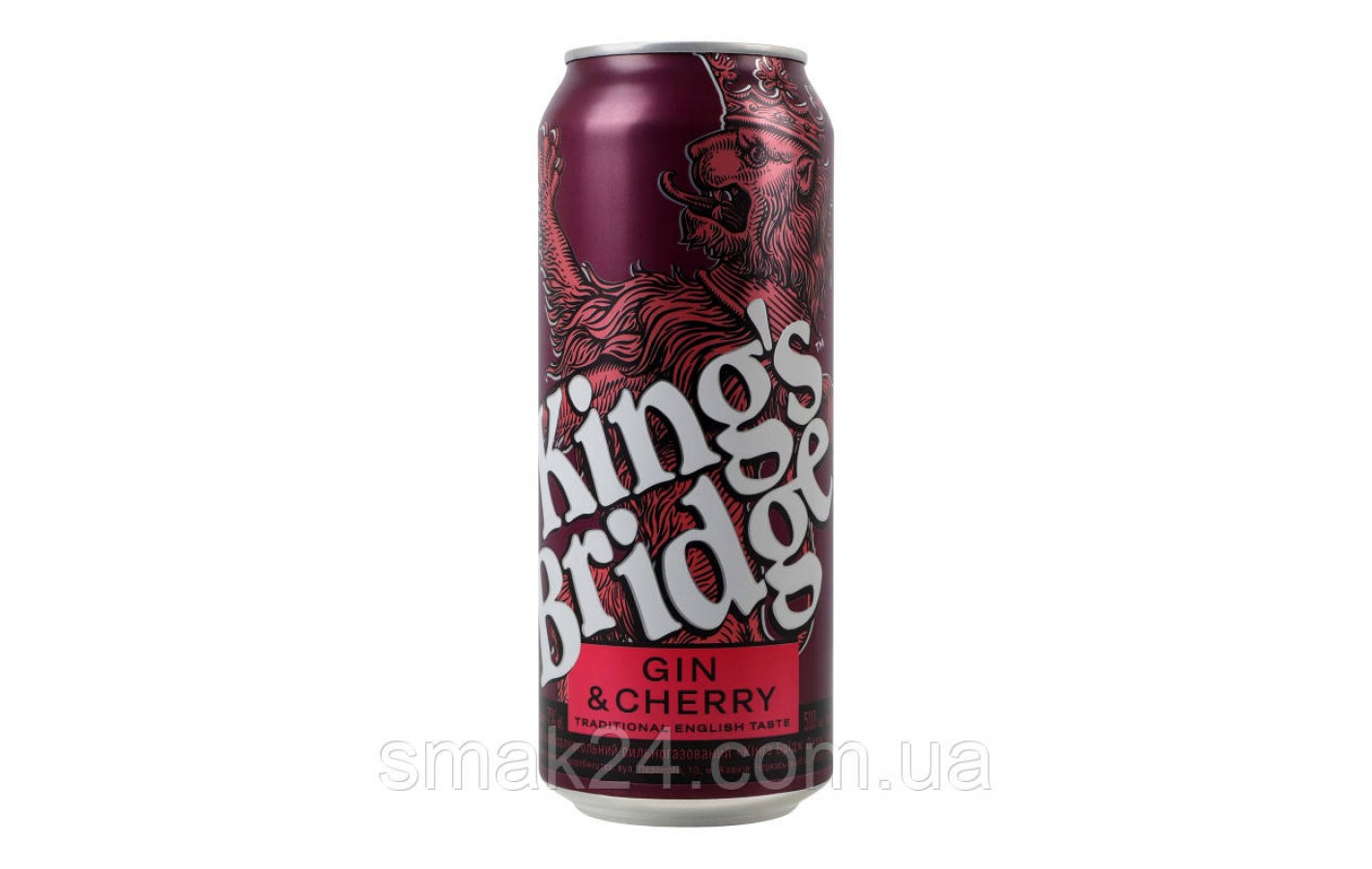 Напиток слабоалкогольный King's Bridge Gin&Cherry 7% 500мл Украина
