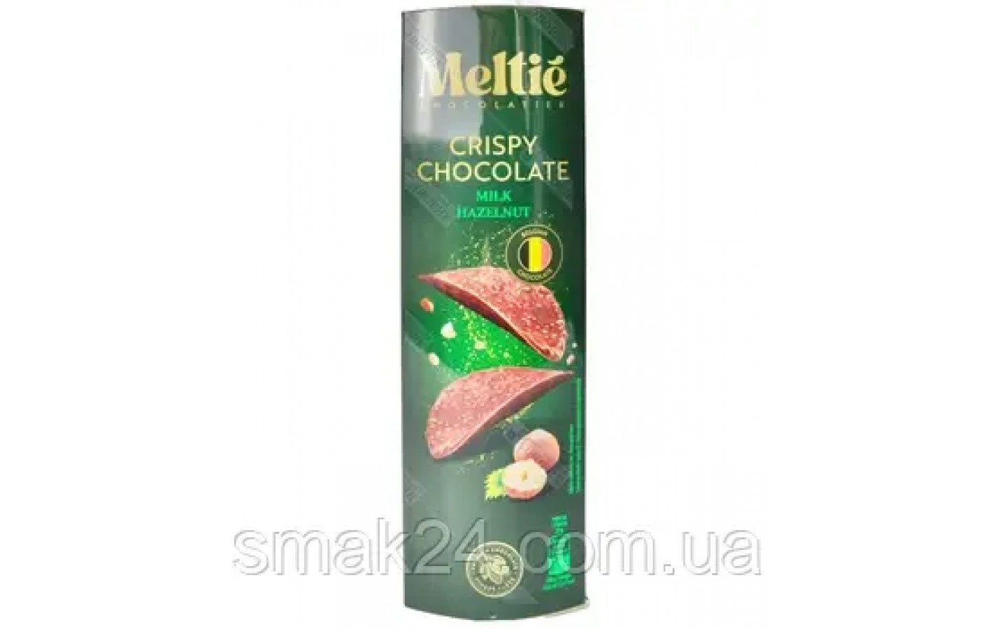 Шоколадные чипсы с фундуком  Crispy Chocolate Milk Hazelnut 125г Бельгия
