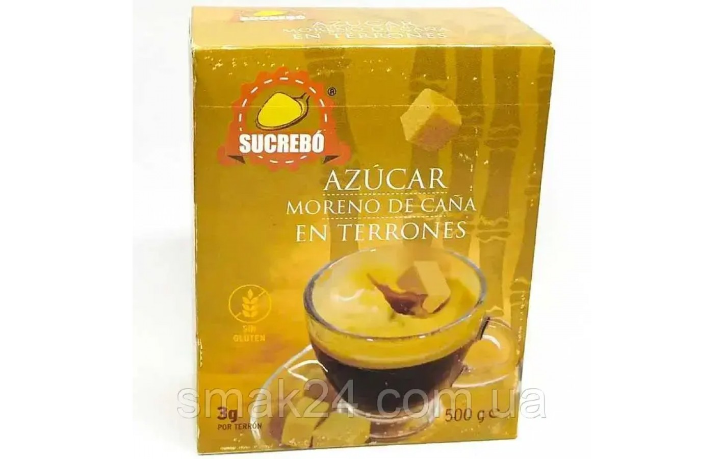 Сахар тростниковый БЕЗ ГЛЮТЕНА (рафинад) Azúcar Moreno Terrones 500г Италия