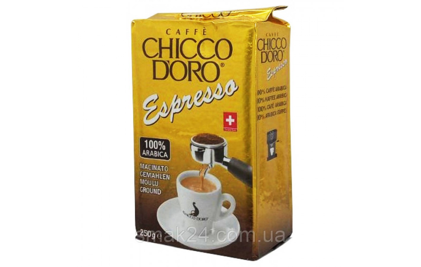 Кофе молотый Chicco D'Oro espresso 100% Арабика 250г Швейцария