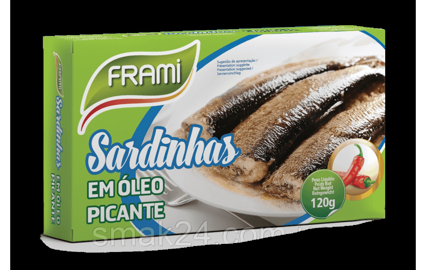 Сардины пикантные в масле Frami 120/90г Португалия
