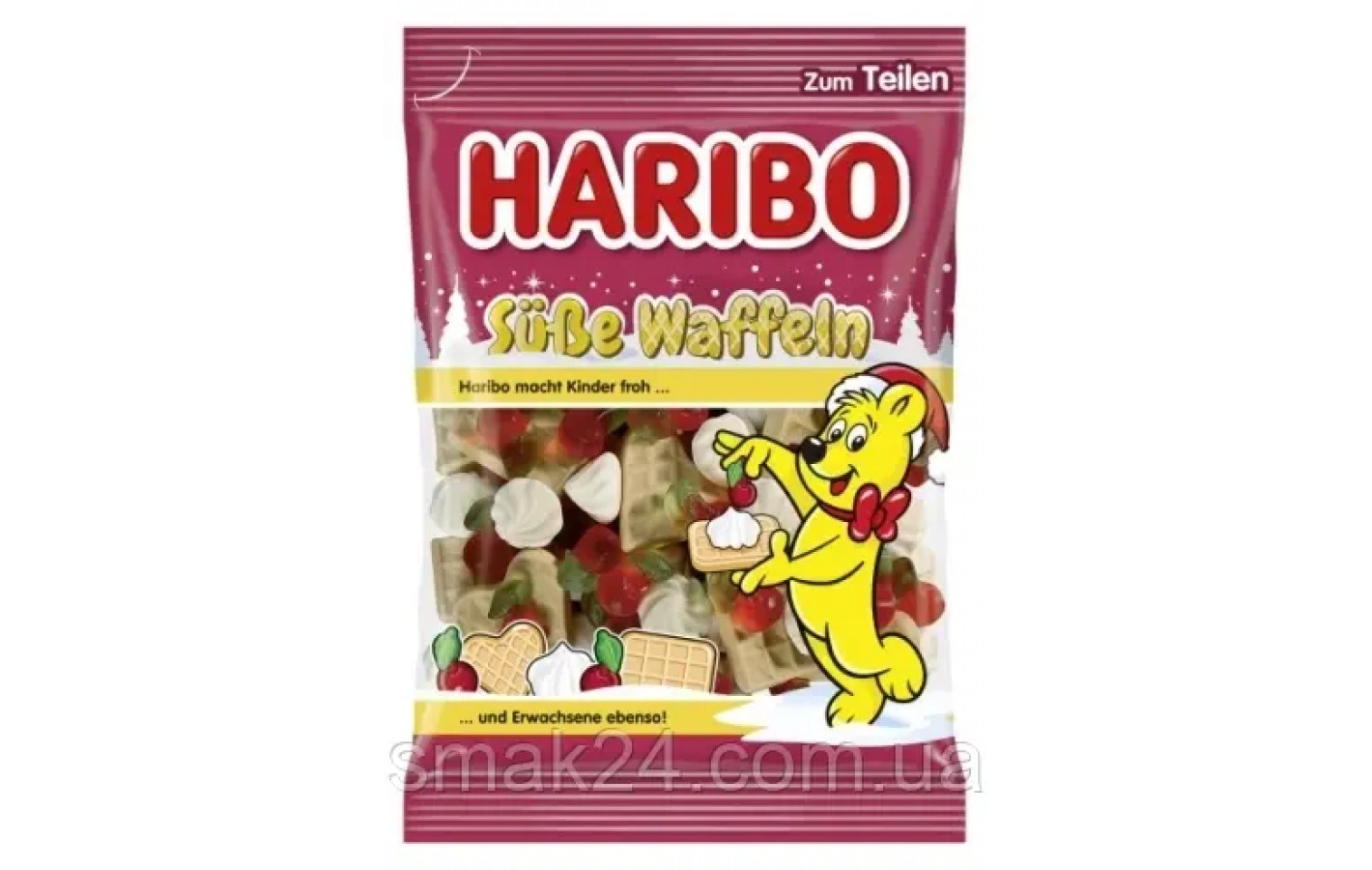 Желейные конфеты Праздник HariboHaribo Suesse Waffeln Candies 175г Германия