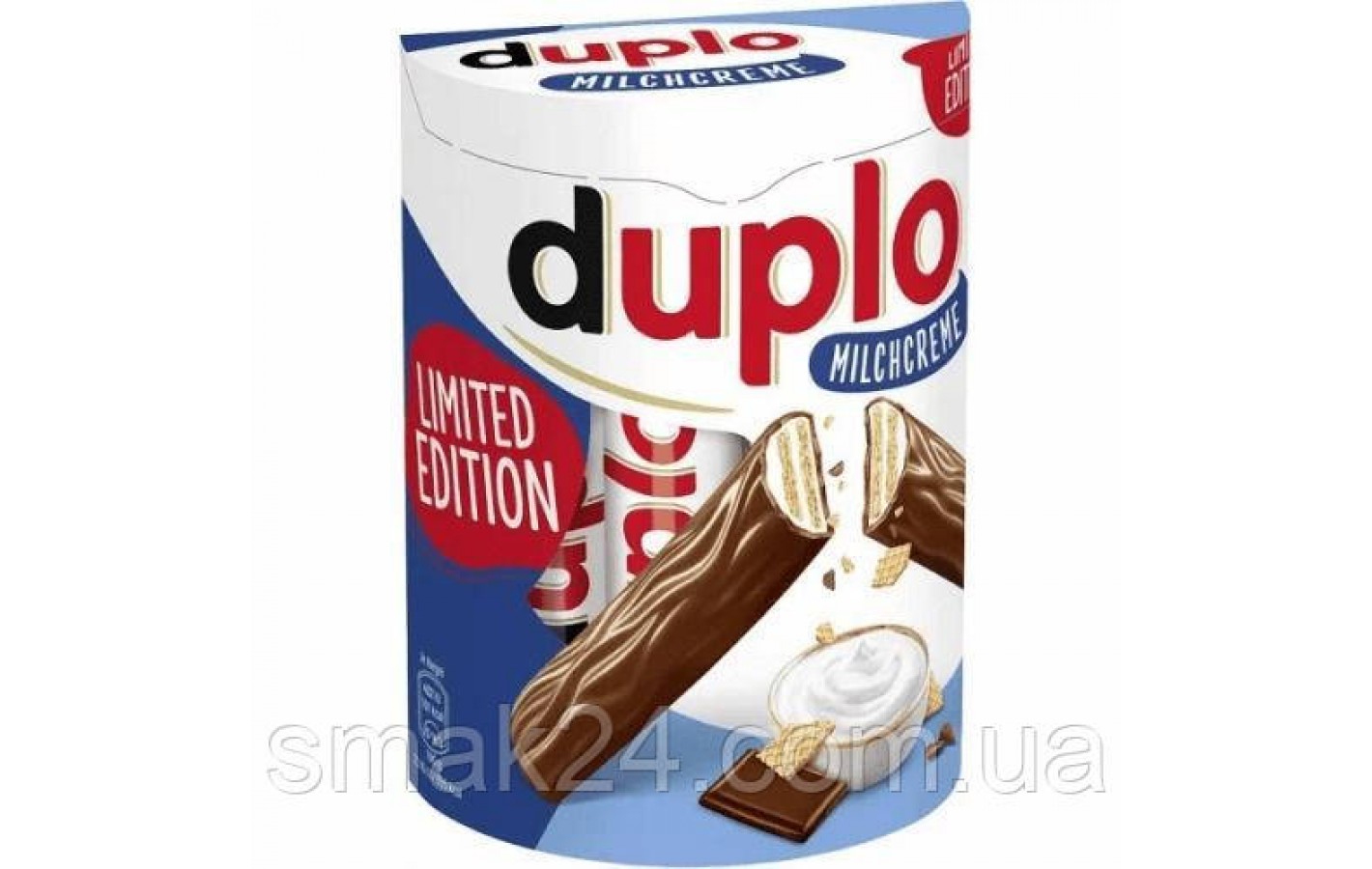 Шоколадный батончик Ferrero Duplo Milchcreme (10штx18.2г) 182г Германия